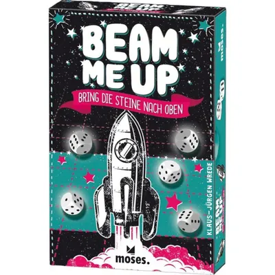 Produktbild von Beam me up! | Bring die Steine nach oben | Schwereloses Würfelglück | Ein Würfel- und Kartenspiel von Klaus-Jürgen Wrede