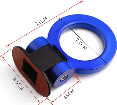 Obrázek produktu pro Universal Trailer Hook Sticker Car Styling Decoration Car Rear Front Simulation Racing Ring Vehicle Towing ABS Paste Type