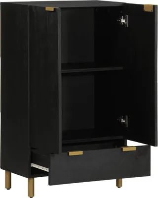 Obrázok produktu pre vidaXL Highboard čierna 60x33x100 cm materiál na báze dreva