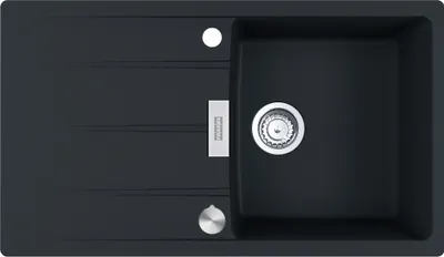 Produktbild von Franke Centro CNG 611-86 Black Matt - 114.0682.460 Granitspüle