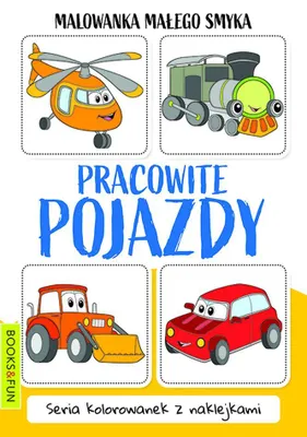 Zdjęcie produktu dla Malowanka dla dzieci z naklejkami - Pracowite pojazdy