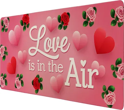 Produktbild von Love is in the Air Schreibtischunterlage 69x31cm XXL Mauspad