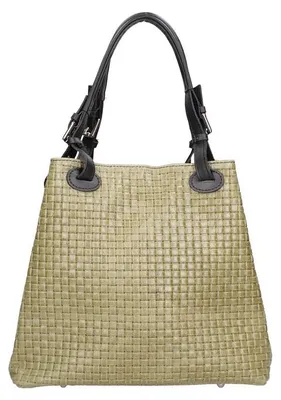 Produktbild von Araminta Shopper aus gewebtem Wildleder Verstellbare Griffe und Schulterriemen Taupe Mediun UNICA 32x29x17 cm