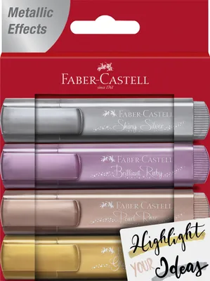 Zdjęcie produktu dla Zakreślacz Faber Castell TL 46 5 mm Metallic 4er