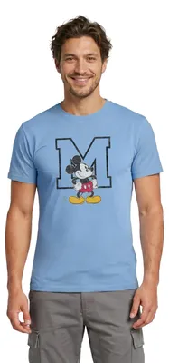 Produktbild von Mickey & Minnie Klassisch Mit M Männer T-Shirt, 3XL, Carolina Blue