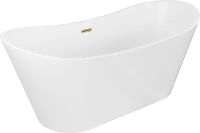 Immagine prodotto di Mexen Montana vasca da bagno freestanding 170 x 80 cm, bianca, troppo pieno oro spazzolato - 52011708000-55