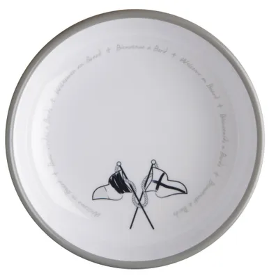 Obrázok produktu pre Polievkový tanier, hlboký 18 cm - Welcome On Board, jednoduchý