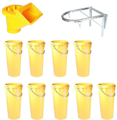 Produktbild von Profi Bauschuttrutsche Schuttrutsche Schuttrutschen Schuttrohr (11-teilig)