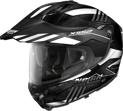 Image de Nolan X-552 Ultra Carbon Wingsuit N-Com casque, noir mat/blanc, M (58)