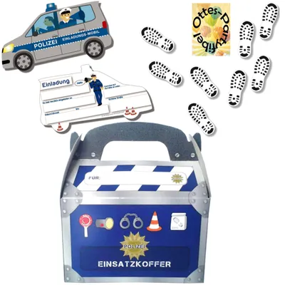 Produktbild von Polizei-Party-Set Police-Party-Set Polizei-Zubehör-Set