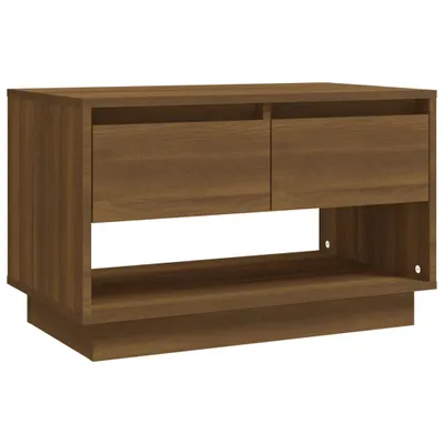 Image de vidaXL Armoire TV marron imitation chêne 70x41x44 cm Matériau dérivé du bois