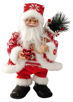 Produktbild von Clayre & Eef Dekoration Weihnachtsmann Rot Kunststoff