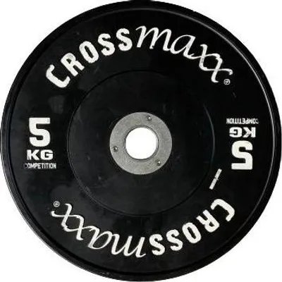 Produktbild von Crossmaxx Competition Bumper Plate - Hantelscheibe - Schwarz - 50 mm - 5 kg