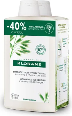 Obrázek produktu pro A la leche de avena extra jemný šampon duo 2 x 400 ml