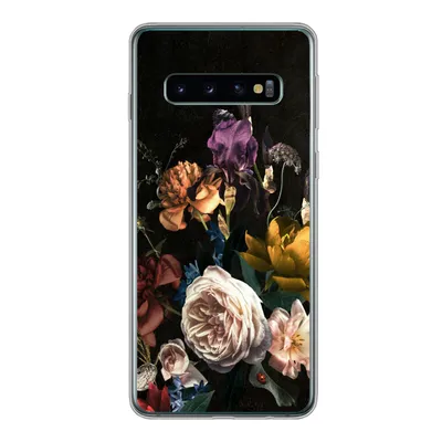 Produktbild von MuchoWow® Handyhülle Schutzhülle Hülle für Samsung Galaxy S10 Blumen - Rosen - Muster Silikon Softcase Handy Hülle - Handytasche