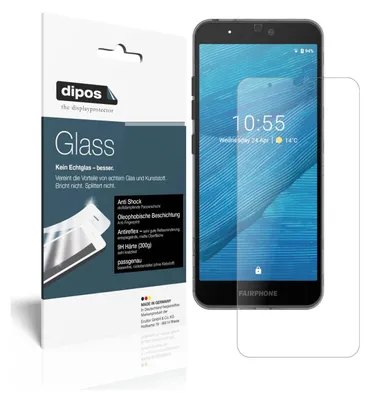 Zdjęcie produktu dla 2x folia ochronna do Fairphone 3 Plus matowa - folia antywstrząsowa 9H dipos Glass szkło plastikowe