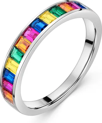 Produktbild von MATERIA by Matthias Wagner Ring mit bunten Steinen Silber 925 SR-88