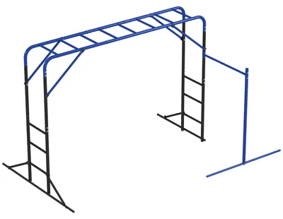 Produktbild von AIYAPLAY Klettergerüst Outdoor Kletterturm mit Turnstange Klimmzugstange Schwarz
