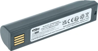 Produktbild von vhbw Akku kompatibel mit Leuze IT 4820, IT 3820, IT 1902G, IT 1452 Barcodescanner POS (2600 mAh, 3,7 V, Li-Ion)