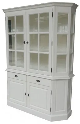 Produktbild von Großer Shabby Chic Landhaus Stil Schrank mit 2 Türen und 2 Schubladen - Buffetschrank - Schrank Esszimmer