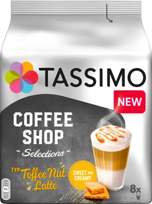Produktbild von Tassimo Coffee Shop Selections "Toffee Nut Latte" | 8 T Discs, Kaffeekapseln