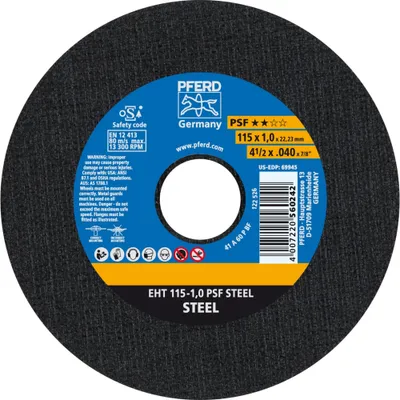 Produktbild von Trennscheibe EHT 115x1,0x22,23 mm gerade Universallinie PSF STEEL fr Stahl