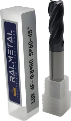 Image de Fraises radiales VHM Fi8 R0,5 x 60 mm - 45 HRC