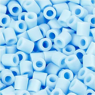 Produktbild von Fotoperlen, Größe 5x5 mm, Lochgröße 2,5 mm, Hellblau (28), 1100Stck.