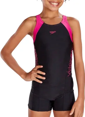 Produktbild von Speedo Mädchen Schwimmanzug Legsuit E10 Boom Splice Endurance10 chlorbeständig