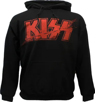Produktbild von KISS Slashed Logo Hoodie Pullover Sweater Black - Oficjalny towar - XL