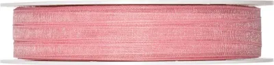 Produktbild von Schleifenband, Dekoband Organza 5mm, rosa, 50m Rolle (1m=0,08EUR), Halbach