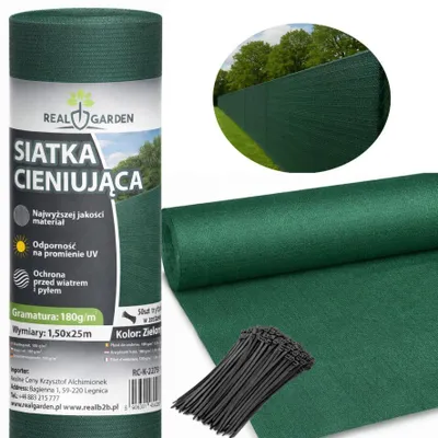 Produktbild von Sonnenschutznetz 1,5 x 25 m, 95 % Abdeckung für Zäune, Grün