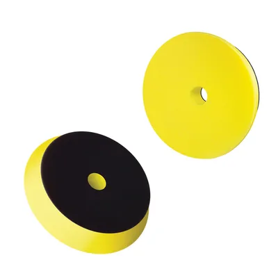 Produktbild von BOLL Polierpad aus Schwamm, mit Klettverschluss, Duo, 150 mm, gelb, mittelhärte
