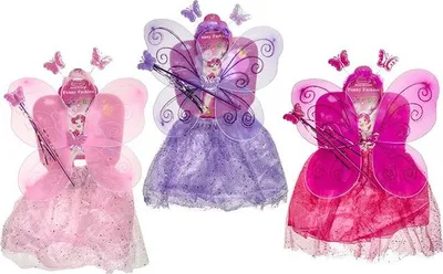 Produktbild von Schmetterling Kostümset für Kinder - bunte Flügel und Zubehör