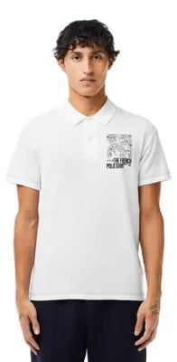 Image de Lacoste - Polo « The French » pour homme, coupe classique GT16461 (4XL) (blanc)