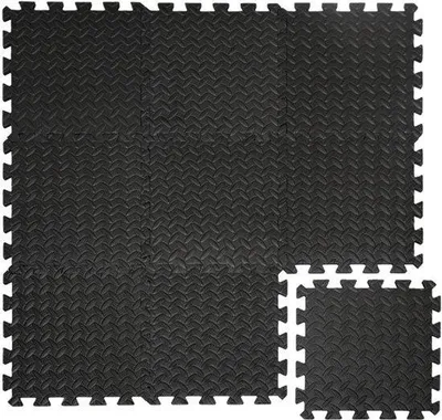 Obrázek produktu pro 0,8 m² Sada 9 podlahových ochranných rohoží, rozměr 30x30 cm, fitness podložka, ochranná rohož