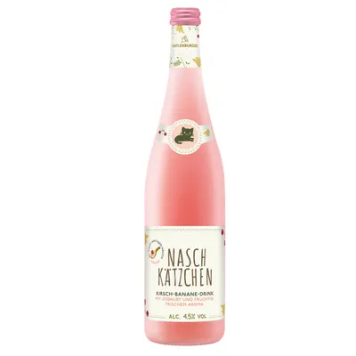 Obrázek produktu pro Naschkätzchen třešňový banán s jogurtem a ovocnou příchutí 750ml