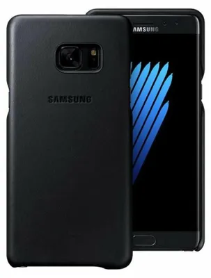 Obrázek produktu pro Originální kožený kryt Samsung Galaxy Note 7 5,7" Ochranný kryt Black