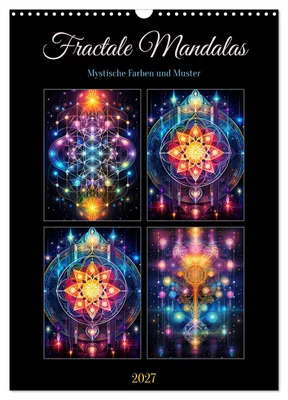 Produktbild von Fractale Mandalas (Wandkalender 2027 DIN A3 hoch), CALVENDO Monatskalender