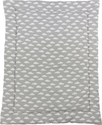 Produktbild von Puckdaddy Krabbeldecke Clara 140x100cm mit Wolke Muster in Grau