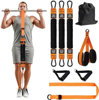 Produktbild von Unyqoos® Verstellbare Widerstandsbänder Set für effektives Klimmziehen zu Hause