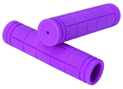 Immagine prodotto di Manopole ergonomiche per bicicletta, diametro 22,2 mm, lunghezza 120 mm, adatte per mountain bike, bici da corsa, bici da trekking e bici per bambini, realizzate in gomma antiscivolo, colore viola