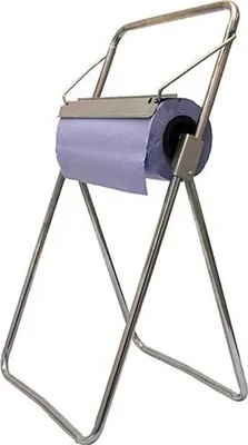 Produktbild von FRONTTOOL Bodenständer für Putzrolle, mobile Halterung f. Papierrollen bis 38cm Breite
