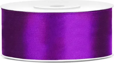 Produktbild von Satinband 25 mm/25 m Lila Party Deko