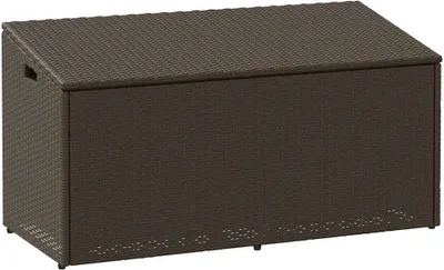 Obrázek produktu pro Zahradní úložný box hnědý 110x50x58 cm polyratan