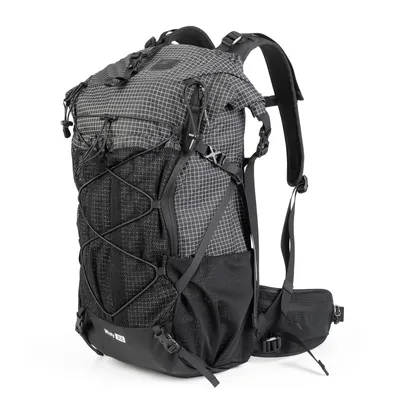 Produktbild von Qunature 35L Wanderrucksack Wasserdicht Trekkingrucksack Herren Damen Uni Outdoor Leicht Rucksack, Schwarz