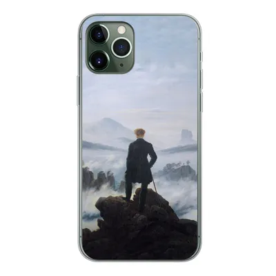 Produktbild von MuchoWow® Handyhülle Schutzhülle Hülle für iPhone 11 Pro Der Wanderer über dem Nebelmeer - Caspar David Friedrich - Kunstwerk Silikon Softcase Handy Hülle - Handy