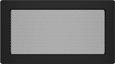 Produktbild von Kaminlüftungsgitter Schwarz 17x30 cm – Lüftungsgitter für Kamin, Ofen oder Wand – Metall, rechteckig
