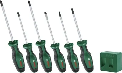 Produktbild von Bosch Premium Schraubendreher Set, 6-teilig, S2 Stahl, Inklusive Magnetisierer/Demagnetisierer