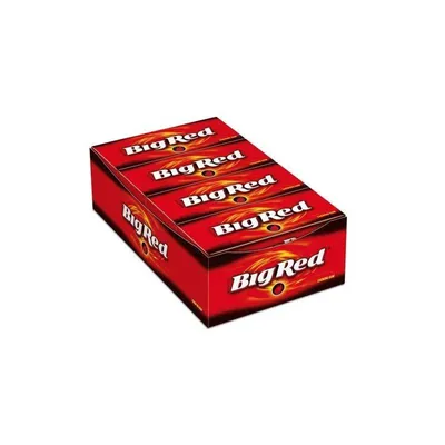 Produktbild von 5x Wrigley’s Big Red Kaugummi – Cinnamon – 5x 15 Sticks    +Heartforcards Versandschutz